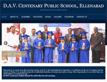 Tablet Screenshot of davschoolellenabad.com